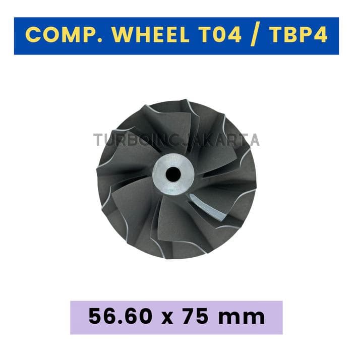 COMPRESSOR WHEEL T04E / TBP4 (56.60x75mm) 442476-0014