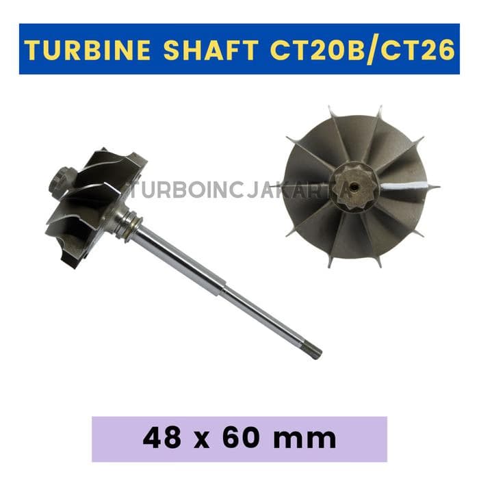 CT20B CT26 TURBINE WHEEL SHAFT TURBO TOYOTA HDJ100 (48x60mm) 17201-17040