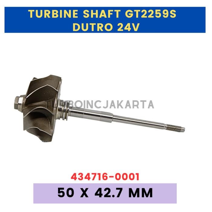 GT2259S TURBINE WHEEL / SHAFT TURBO DUTRO 24V