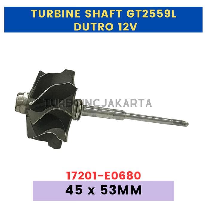 ROTOR SHAFT / TURBINE WHEEL GT2559L DUTRO 12v
