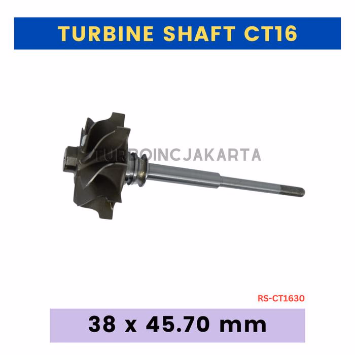 SHAFT TURBO HILUX 2.5 17201-0L030 / TURBINE WHEEL CT16