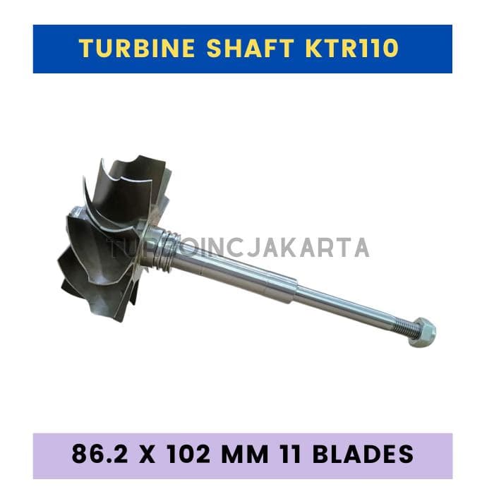 SHAFT TURBO KTR110 TURBINE WHEEL 86.2 x 102 MM