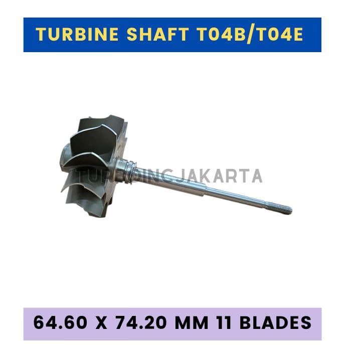 SHAFT TURBO / TURBINE WHEEL T04B 64.60MM