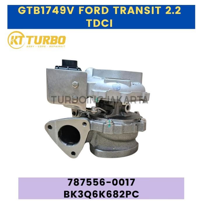 TURBOCHARGER GTB1749V FORD TRANSIT 2.2 TDCI 787556-0017