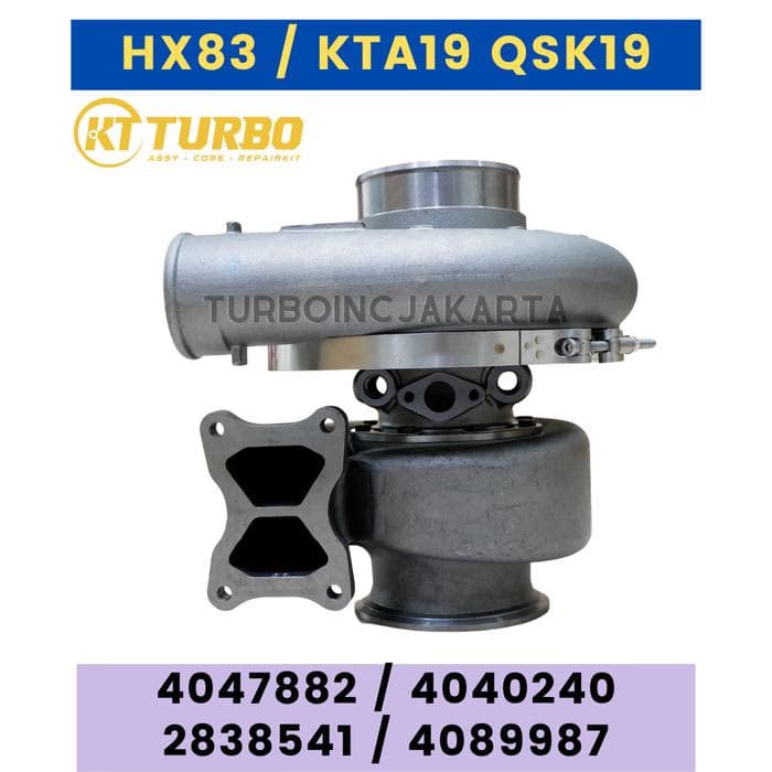 TURBOCHARGER HX83 TURBO CUMMINS QSKTAA19 QSK38 19L 2838541 / 4047882 / 4040239